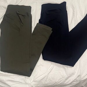 Olive and Black Leggings Set